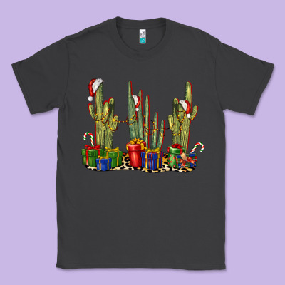Christmas Cactus Classic Tee Designed By Lillyallendesigns