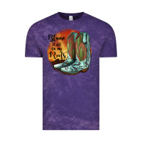 Cloud Purple Blame It All On My Roots Vintage Tee - JahusDesignShop