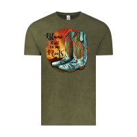 Vintage Olive Blame It All On My Roots Vintage Tee - JahusDesignShop