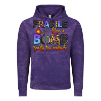 Cloud Purple fragile like a bomb ready to explode Vintage Hoodie - Artiststas