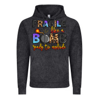 Vintage Black fragile like a bomb ready to explode Vintage Hoodie - Artiststas