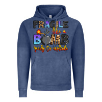 Vintage Denim fragile like a bomb ready to explode Vintage Hoodie - Artiststas