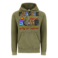 Vintage Olive fragile like a bomb ready to explode Vintage Hoodie - Artiststas