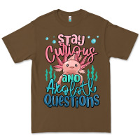 Cacao stay curious and axolotl questions Premium Tee - MaliasSmallBusiness