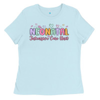 Baby Blue nicu nurse neonatal intensive care unit Ladies Tee - MaliasSmallBusiness