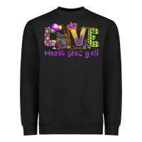 Black Love Mardi Gras Y'all Heavyweight Sweatshirt - HowdyJamesFarm