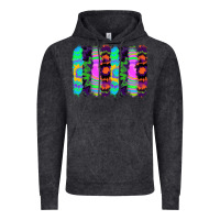 Vintage Black tie dye brushstrokes Vintage Hoodie - RanaPortraitStore