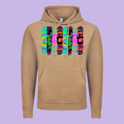 Tie Dye Brushstrokes Vintage Hoodie Designed By Ranaportraitstore