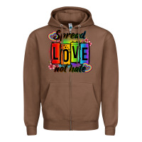 Chestnut spread love not hate Zipper Hoodie - OliviaCreatesArt