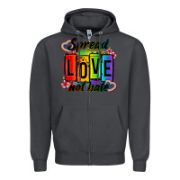 Smoke spread love not hate Zipper Hoodie - OliviaCreatesArt