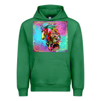 Emerald Colorful Unicorn Horse Urban Hoodie - LillyAllenDesigns