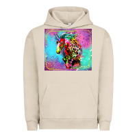 Pigment French Oak Colorful Unicorn Horse Urban Hoodie - LillyAllenDesigns