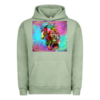 Pigment Oil Green Colorful Unicorn Horse Urban Hoodie - LillyAllenDesigns