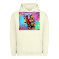Pigment Pistachio Colorful Unicorn Horse Urban Hoodie - LillyAllenDesigns