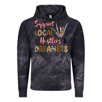 Cloud Black support local hustlers and dreamers Vintage Hoodie - Artiststas