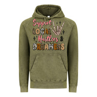 Vintage Olive support local hustlers and dreamers Vintage Hoodie - Artiststas