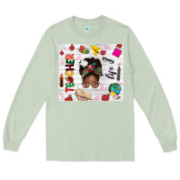 Matcha afro teacher life Long Sleeve Tee - NancyCooperArtShop