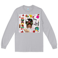 Moon Dust afro teacher life Long Sleeve Tee - NancyCooperArtShop