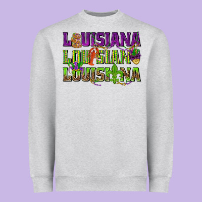 Louisiana Louisiana Louisiana Heavyweight Sweatshirt Designed By Howdyjamesfarm