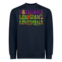 Navy Louisiana Louisiana Louisiana Heavyweight Sweatshirt - HowdyJamesFarm