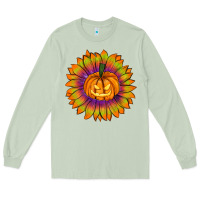 Matcha Halloween Sunflower Long Sleeve Tee - RanaPortraitStore