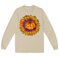 Mushroom Halloween Sunflower Long Sleeve Tee - RanaPortraitStore