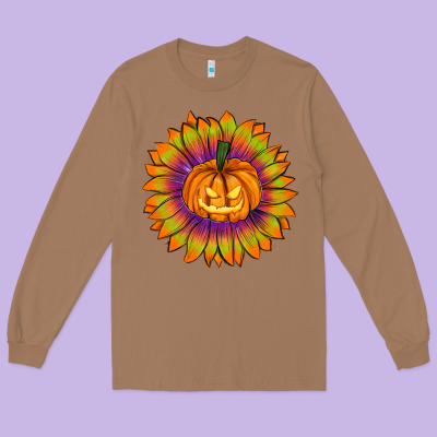 Halloween Sunflower Long Sleeve Tee Designed By Ranaportraitstore