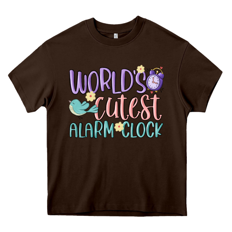 World's Cutest Alarm Clock Heavy Core Tee by MaliasSmallBusiness | Teevron
