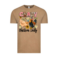 Vintage Coffee crazy chicken lady Vintage Tee - Artiststas