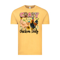 Vintage Mustard crazy chicken lady Vintage Tee - Artiststas
