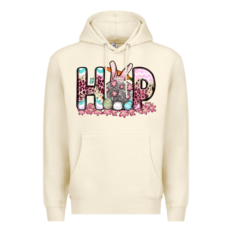 Easter Day Hop Bunny Premium Hoodie by OliviaCreatesArt | Teevron