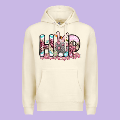 Easter Day Hop Bunny Premium Hoodie Designed By Oliviacreatesart