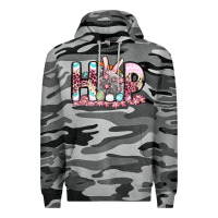 Slate Camo Easter Day Hop bunny Premium Hoodie - OliviaCreatesArt