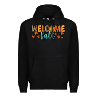Black Welcome Fall Premium Hoodie - RanaPortraitStore
