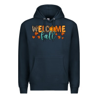 Navy Welcome Fall Premium Hoodie - RanaPortraitStore