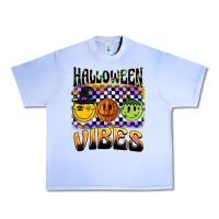 Grape Ice halloween vibes smiley face Urban Heavy Tee - BarkalooDesign