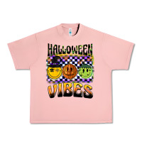 Salmon halloween vibes smiley face Urban Heavy Tee - BarkalooDesign