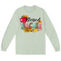 Matcha blessed teacher Long Sleeve Tee - NancyCooperArtShop