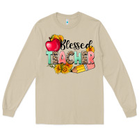 Mushroom blessed teacher Long Sleeve Tee - NancyCooperArtShop