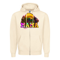 Sandshell softball mama Zipper Hoodie - OliviaCreatesArt