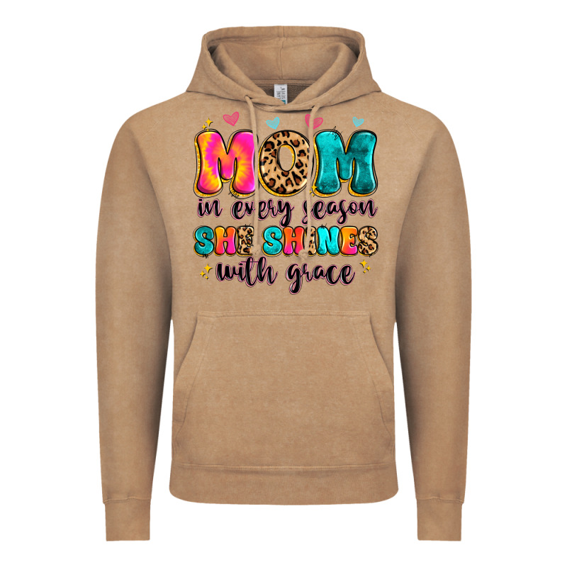 Mom In Every Season She Shines With Grace Vintage Hoodie by Artiststas | Teevron