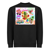 Black summer beach Heavyweight Sweatshirt - TumblerDesignByShophia