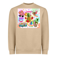 Mushroom summer beach Heavyweight Sweatshirt - TumblerDesignByShophia