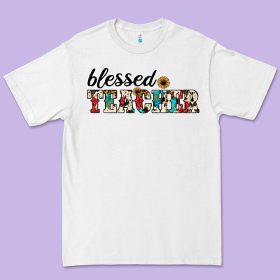 Blessed Teacher Premium Tee Designed By Jahusdesignshop