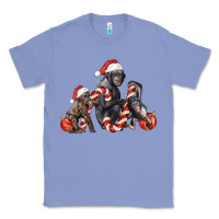 Colony Blue christmas chimpanzee and gorilla Classic Tee - LillyAllenDesigns