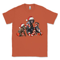 Copper christmas chimpanzee and gorilla Classic Tee - LillyAllenDesigns