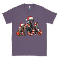 Lavender christmas chimpanzee and gorilla Classic Tee - LillyAllenDesigns