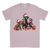 Lilac christmas chimpanzee and gorilla Classic Tee - LillyAllenDesigns