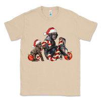 Mushroom christmas chimpanzee and gorilla Classic Tee - LillyAllenDesigns