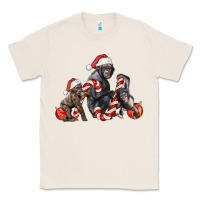 Natural christmas chimpanzee and gorilla Classic Tee - LillyAllenDesigns